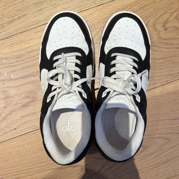 Alo Recovery Mode Sneaker Black White - Picture 3 of 6